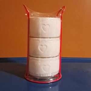 New Ceramic snack bowls with wire rack